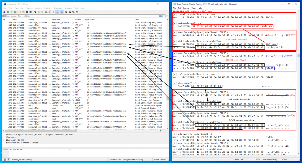 reverse engineering from a wireshark pcap